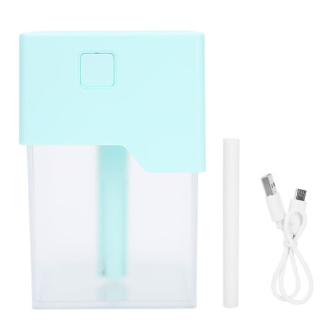 Humidificateur d'air portable silencieux pour bureau et chambre, design vert élégant