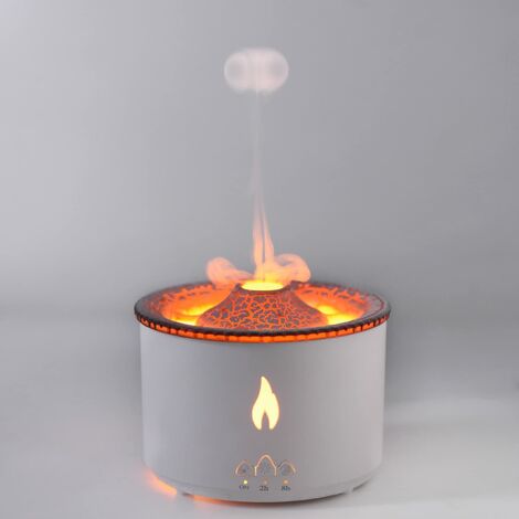 Humidificateur volcanique, diffuseur d'huiles essentielles pour la maison,  diffuseur de flamme de méduse 450ml, 2