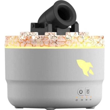 Humidificateur d'arômes Cannon 280 ml Tourelle - Humidificateur d'aromathérapie - 2 modes de brumisation - Lumières LED colorées - Diffuseur à arrêt automatique sans eau - Bureau à domicile - Salle de