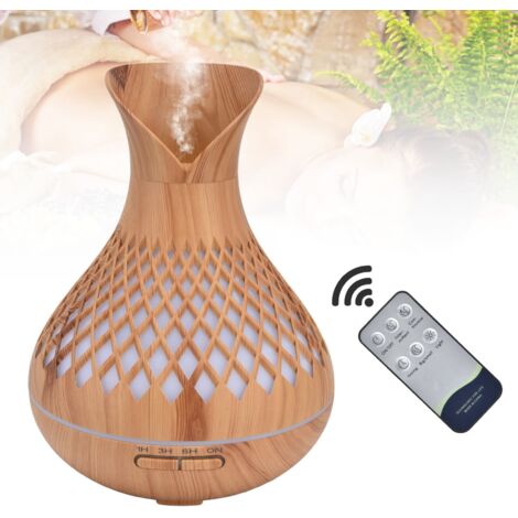 Humidificateur de Bureau 500ml Lampe Colorée Modele Unique Silencieux 35db Auto Off Controle Remote Aromatherapie Diffuseur Bureau Chambre US Plug