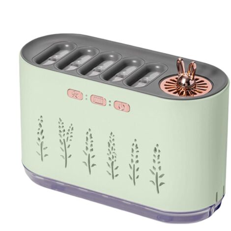 Humidificateur de chambre, humidificateur d'air USB, humidificateur pour bébé avec lumière LED, diffuseur d'huiles essentielles purificateur d'air à changement de couleur RGB, 18 x 7 x 11,5 cm