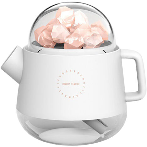 Humidificateur pierre sel cristalline 360ml – 7 couleurs USB froid, bureau / maison / voiture, cadeau Fête des Mères énergétique