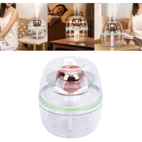 Humidificateur Portable 3L avec Double Embouts et Lumière Douce USB Silencieux Design Clair