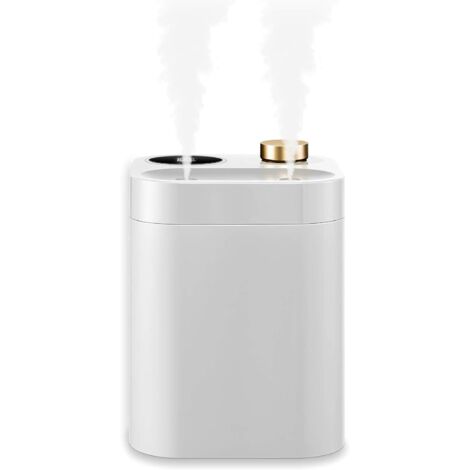 Humidificateur portable et sans fil de 800ml, mini humidificateur à vapeur froide à piles, 28 dB silencieux, rechargeable par USB pour chambre à coucher, maison, bureau, plantes (blanc)