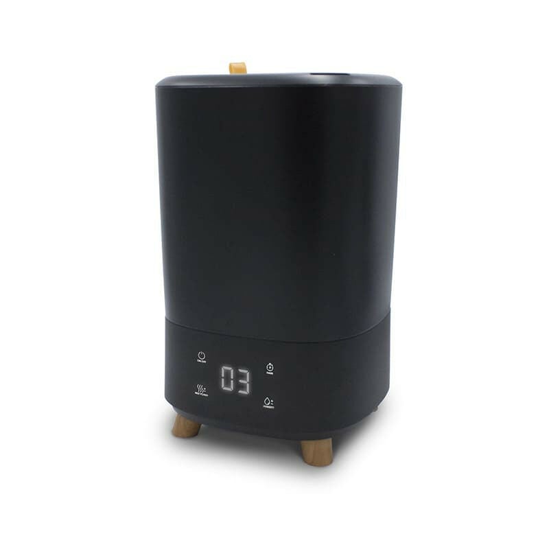 Air&me - Humidificateur solnan Noir Humidificateur à Vapeur froide par ultrasons d'une puissance de 0.28 L/heure