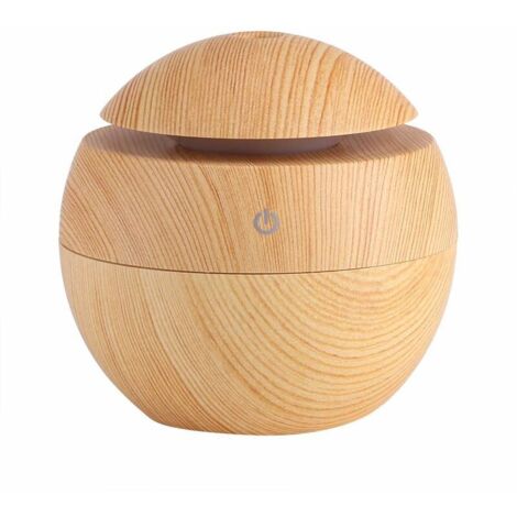 Humidificateur ultrasonique de brume de diffuseur d'huile essentielle d'arôme de 130 ml avec la veilleuse de LED pour la maison de bureau d'étude de salon de chambre à coucher de bureau Yoga Spa (jaun