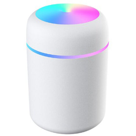 Humidificateur USB 300ml Blanc - Purificateur d'Air Mini pour Voiture et Bureau