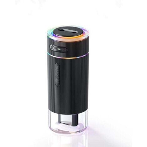 Humidificateurs - humidificateur d'air - humidificateur de chambre - mini humidificateur de bureau pour les voyages - bureau ou chambre d'enfant - noir