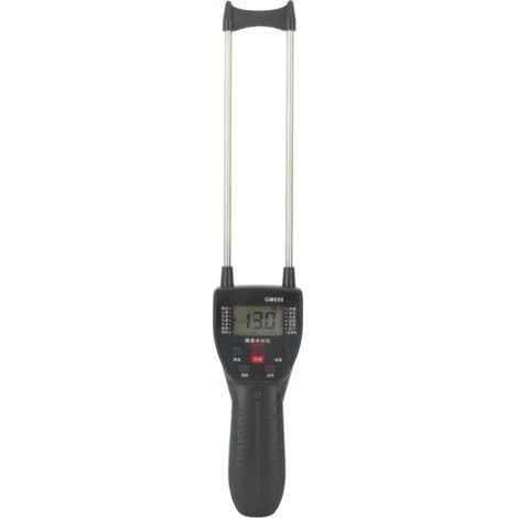 Humidimètre de Foin Portable Testeur d'humidité Foin avec Sonde Testeur Fibre Numérique Plage d'humidité 10% à 40% pour la Paille, L'herbe Fourragère la Luzerne