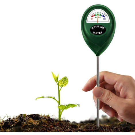 Humidimètre de sol, testeur d'humidité du sol, mesure l'humidité du sol, idéal pour les jardins, les fermes, l'intérieur et l'extérieur, 26 cm (sans piles)