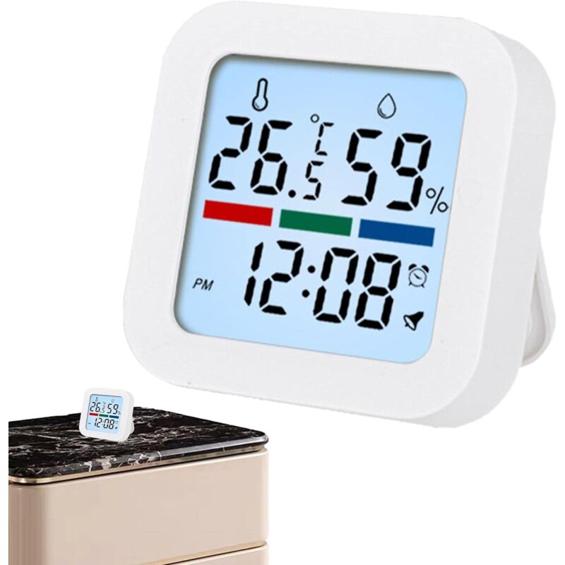 Humidimètre intérieur – Mini hygromètre numérique Thermomètre d'intérieur LCD, humidimètre pour salon, chambre de bébé