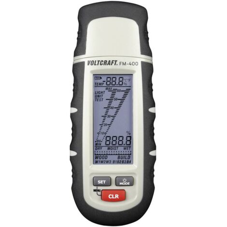Humidimètre pour matériaux VOLTCRAFT FM-400 Plage de mesure de l'humidité de construction 0.1 à 24 %