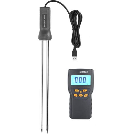 Humidimètre Sonde de Grain Sonde Extra Longue Outil de Mesure de l'humidité Numérique Testeur Intelligent Testeur d'humidité du Grain Sonde Test D'ustensiles Sonde Test de Sol