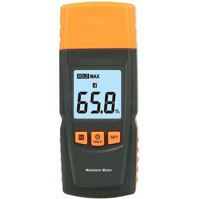 Humidimètre/Testeur d'humidité - Mesures précises - Bois et Matériaux - Polyvalent - Affichage sur écran digital - Manipulation facile