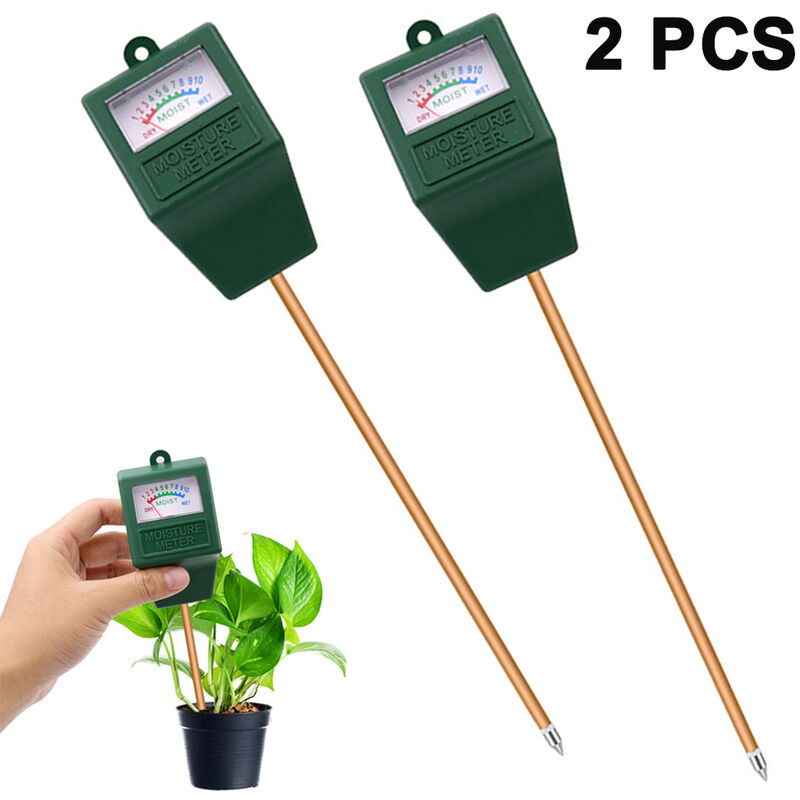 Humidimètre de sol, kit de test de sol, humidimètre pour plantes, compteur d'eau pour jardin, pelouse, ferme, utilisation intérieure et extérieure,