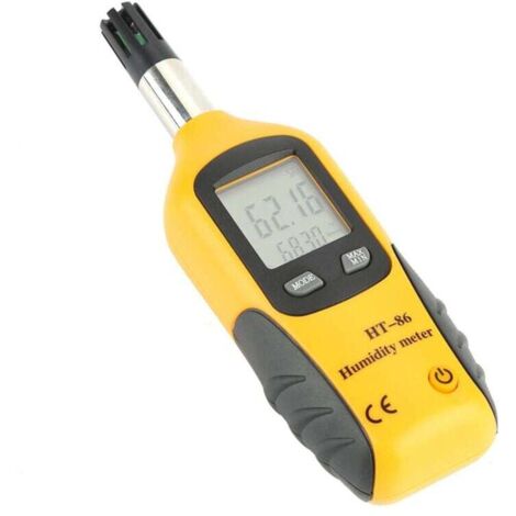 Humidity Tester, Thermo-Hygrometer, Digital Thermometer, Air Temperature and Humidity Meter, Moisture Meter with Backlit LCD Screen