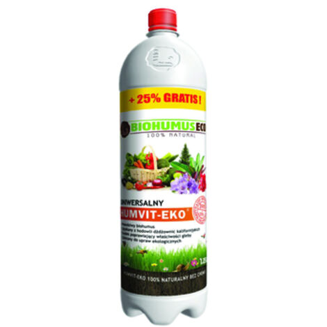 Humvit Eko Universal 1L + 25% gratuit - Engrais 100% organique BiohumusEco