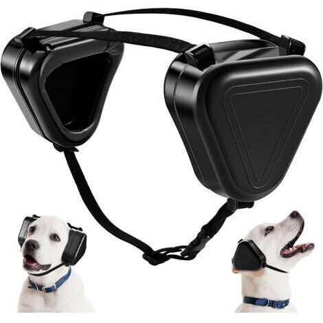 SERBIA Hunde-Lärmschutz-Ohrenschützer, Hunde-Gehörschutz-Ohrenschützer, Schwarz