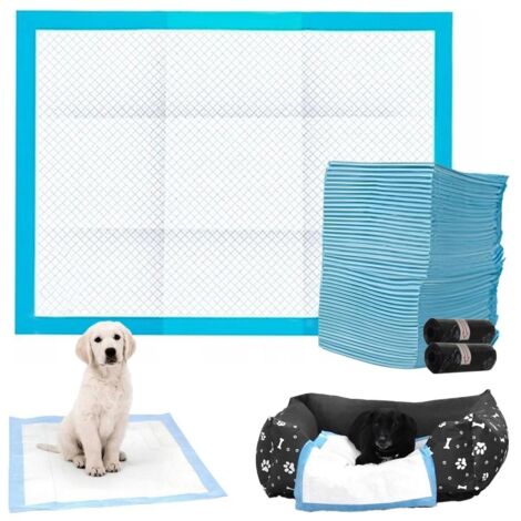 Hunde-Pipimatte mit Kotbeuteln / Welpenmatte / Hygienematte