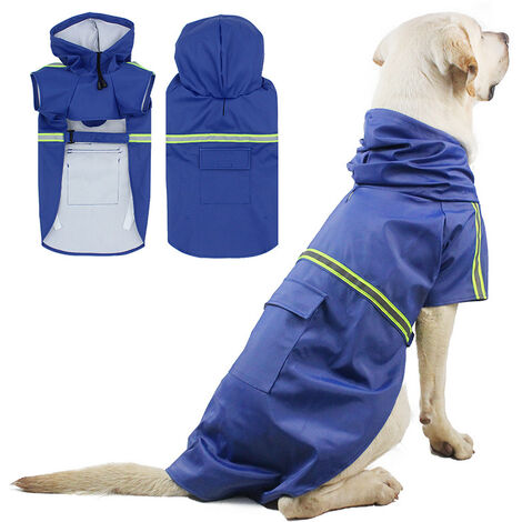 Regenmantel für große Hunde Haustierbedarf Hunde Kleidung & Accessories Mäntel & Jacken NoName Mäntel & Jacken 