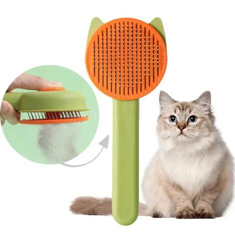 Hunde- und Katzenbürste – Tierhaarbürste für kurzes und langes Fell, Pflegezubehör, effektiv, schonend & ergonomisch