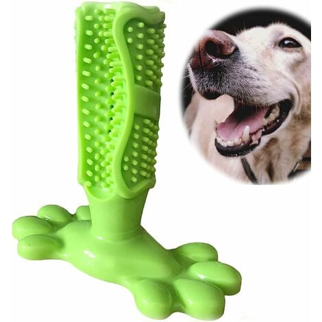 Hunde Zahnbürste Bürsten Hundezahnbürste Creme-Geschmack Stick Hundespielzeug Naturkautschuk Hund Kauen Zahnreiniger Welpen