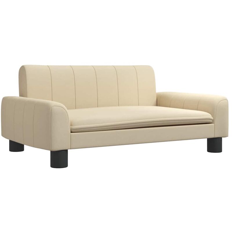 Hundebett Creme 70x45x30 Cm Stoff Vidaxl