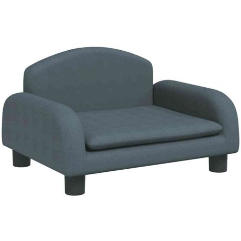 Hundebett Dunkelgrau 50x40x30 cm Stoff vidaXL