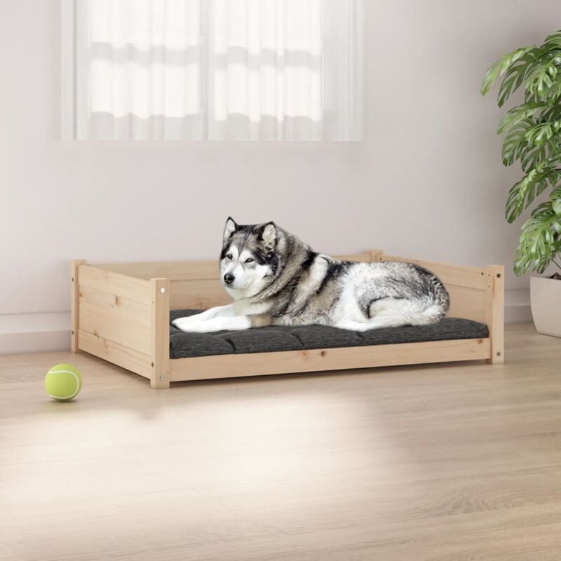 Bonnevie - Hundebett,Katzenbett 105,5x75,5x28 cm Massivholz Kiefer vidaXL