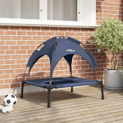 Hundebett Marineblau m Stahl vidaXL
