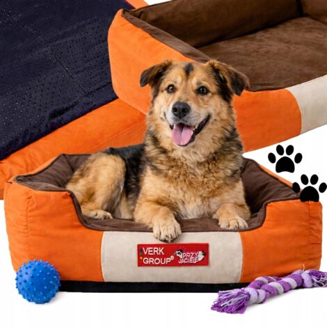 Hundebett Rechteck L Orange (8)