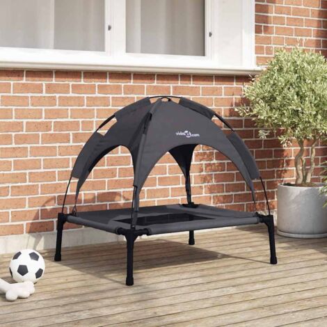 Hundebett Schwarz m Stahl vidaXL