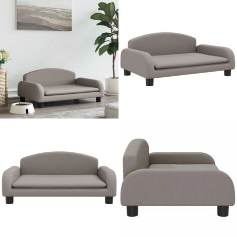 Hundebett Taupe 70x45x30 cm Stoff - Hundesofa - Hundeplatz