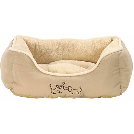 Hundebett und Katzenbett Sammy, ca. 47 x 37 x 17 cm, Polyester, beige
