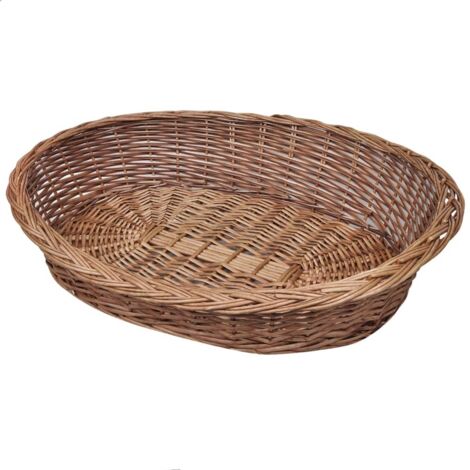 Hundebett，Katzenbett，Haustierbett aus Weide Natur 90 cm FUCIA71360