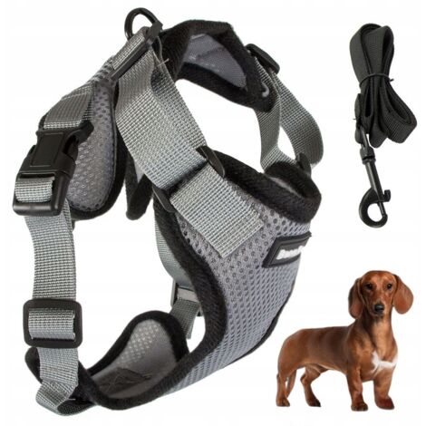 Hundegeschirr M drucklos grau (100) GABA