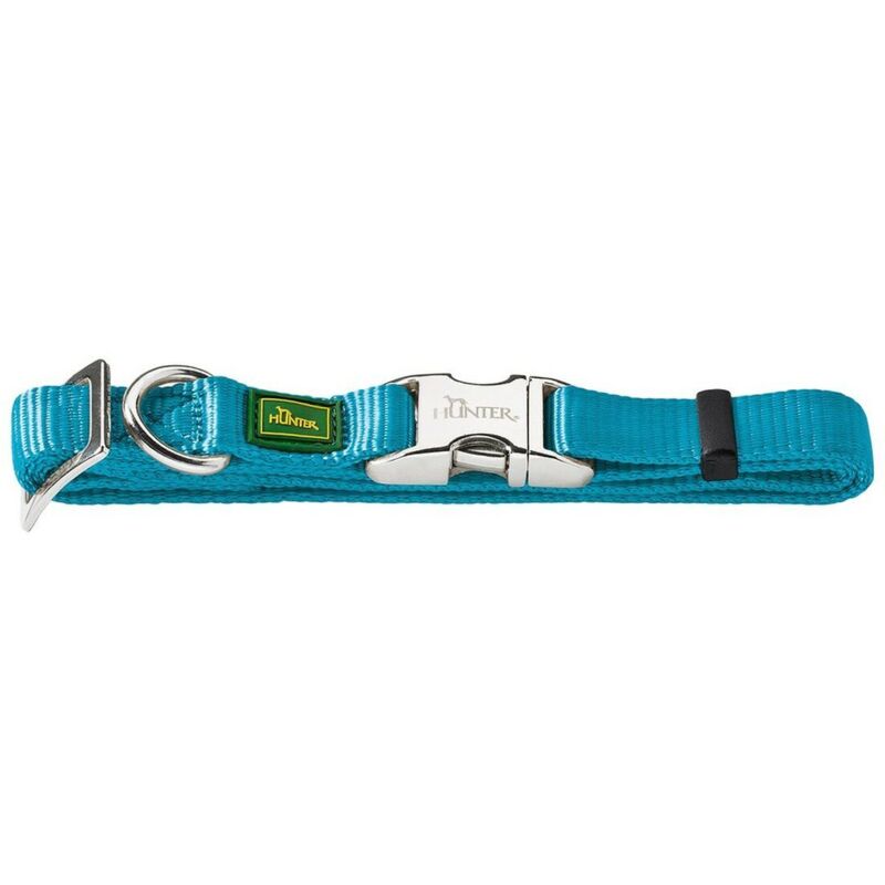 Hundehalsband Hunter Alu-strong Türkis Größe L (45-65 Cm)