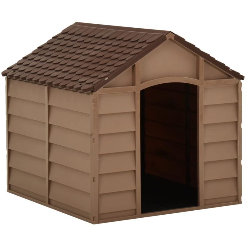 Hundehütte Braun 71x71, 5x68 Cm Pp - Vidaxl