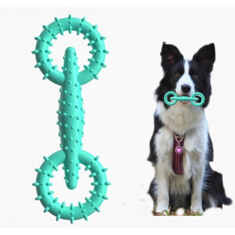 Hundekauring – Hundekauspielzeug, Welpen-Beißring, Hundekaubrett (Blau)
