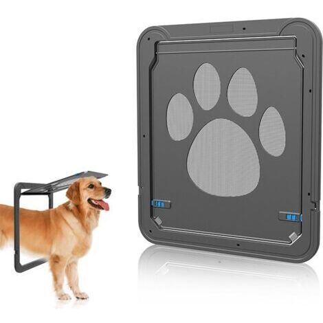 Hundeklappe - Abschließbare Haustiertür Katzenklappe (41 cm × 37 cm)