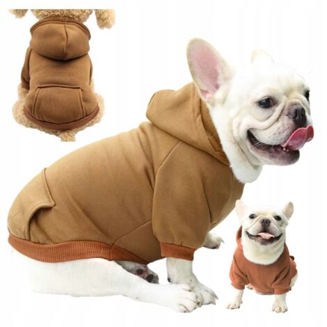 Hundekleidung Weste Jacke Sweatshirt mit Kapuze isoliert Größe L