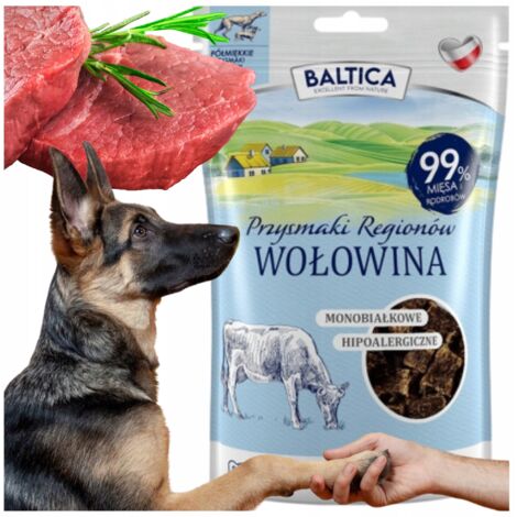 Hundeleckerlis Baltica TRAINING Leckerlis Halbweiches RINDFLEISCH 80 g