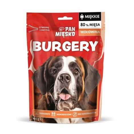 Hundeleckerlis Mr. Meat Burgers Beef 100g