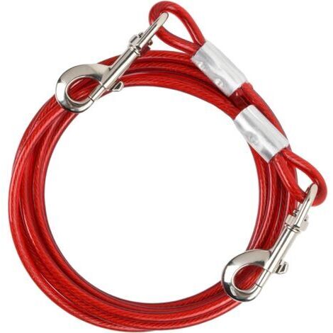 Hundeleine, Haustierleine, Haustierleine (kleine/mittelgroße Hunde) (3 Meter, rot)