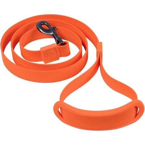 Hundeleine, Länge 1,4 m, PVC, Nylon, wasserdicht, Training, Orange