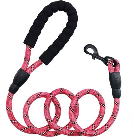 Hundeleine, Stahl, rosa