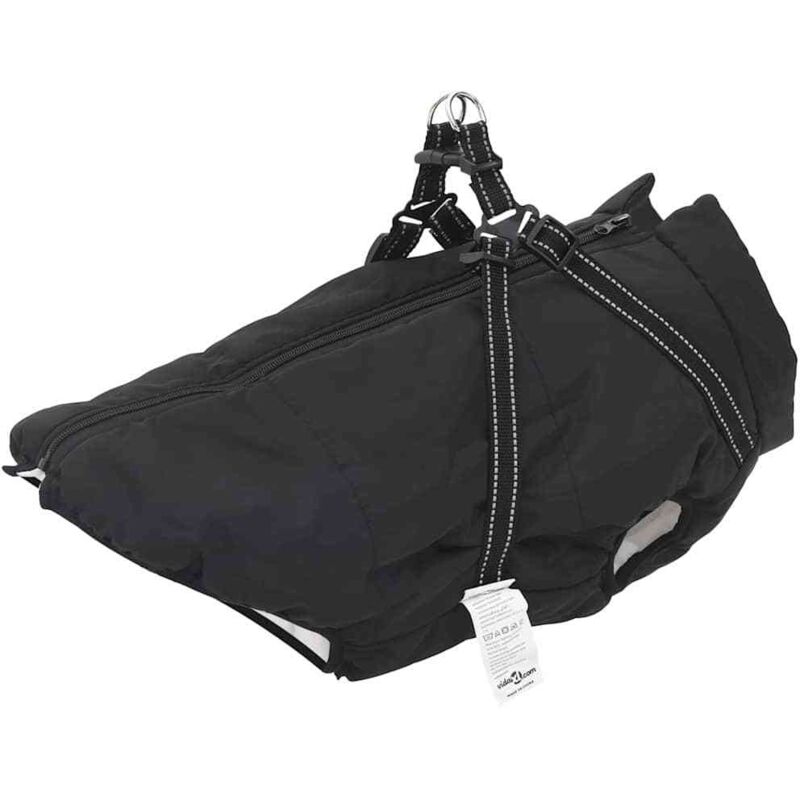 Hundemantel Schwarz L48 Fleece Und Polyester Vidaxl