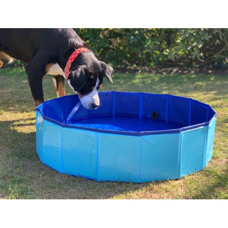 Hundepool faltbar 80x20cm Badewanne Schwimmbecken Swimmingpool Planschbecken Hundebad