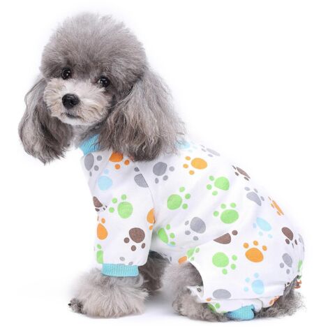 Hundepyjamas, 3 verschiedene Designs, Hundepfotenabdruck, Erdbeermuster, niedlich