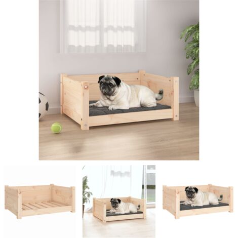 Hundesitz Holz - vidaXL Hundebett 65,5 x 50,5 x 28 cm Massivholz Kiefer - Holz Hundebett